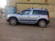 Накладки на пороги Алюминиевый Вид (Взгляд) Skoda Yeti