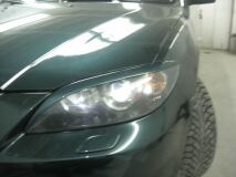 Накладки на фары (реснички) для Mazda 3 sedan 2004-2008