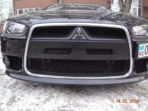 Воздуховоды (ноздри) в передний бампер Mitsubishi Lancer 10 EVO-style (рестайлинг 2011+)