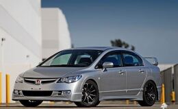 Пороги абс Mugen RR style Honda Civic VIII 4D 2006-2012 
