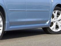 Накладки на внешние пороги Mazda 3 BK 2003-2009 (sedan/hb)