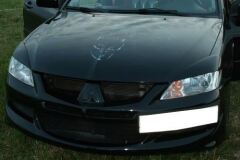 Реснички на фары для Mitsubishi Lancer 9 (ABS) ШИРОКИЕ