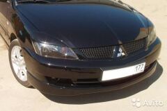 Реснички на фары для Mitsubishi Lancer 9 (ABS) ШИРОКИЕ