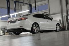 Клыки (накладки) заднего бампера SkyActivSport для Mazda 6 2013-