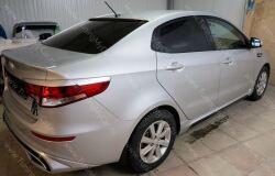 Накладки на задние фонари (реснички) широкие для KIA RIO III 2015+