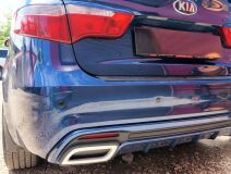Диффузор заднего бампера для KIA RIO 2011-2014 