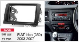 Переходная рамка для установки автомагнитолы CARAV 11-281: 2 DIN / 173 x 98 mm / 178 x 102 mm / FIAT Idea (350) 2003-2007