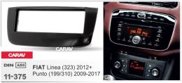 Переходная рамка для установки автомагнитолы CARAV 11-375: 1 DIN / 182 x 53 mm / FIAT Punto (199/310) 2009-2017; Linea (323) 2012+