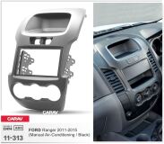 Переходная рамка для установки автомагнитолы CARAV 11-313: 2 DIN / 173 x 98 mm / 178 x 102 mm / FORD Ranger 2011-2015