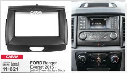 Переходная рамка для установки автомагнитолы CARAV 11-621: 2 DIN / 173 x 98 mm / 178 x 102 mm / FORD Ranger, Everest 2015+