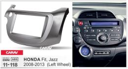 Переходная рамка для установки автомагнитолы CARAV 11-118: 2 DIN / 173 x 98 mm / 178 x 102 mm / HONDA Fit, Jazz 2008-2013
