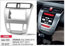 Переходная рамка для установки автомагнитолы CARAV 11-217: 2 DIN / 173 x 98 mm / 178 x 102 mm / HONDA City 2008-2014; Ballade 2011-2014