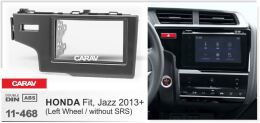 Переходная рамка для установки автомагнитолы CARAV 11-468: 2 DIN / 173 x 98 mm / 178 x 102 mm / HONDA Fit, Jazz 2013+