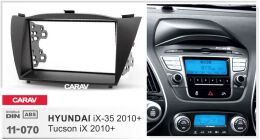 Переходная рамка для установки автомагнитолы CARAV 11-070: 2 DIN / 173 x 98 mm / 178 x 102 mm / HYUNDAI iX-35, Tucson iX 2010+