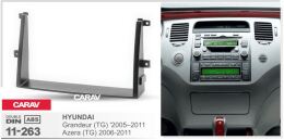 Переходная рамка для установки автомагнитолы CARAV 11-263: 2 DIN / 173 x 98 mm / HYUNDAI Grandeur (TG) '2005–2011; Azera (TG) 2006-2011