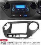 Переходная рамка для установки автомагнитолы CARAV 11-360: 2 DIN / 173 x 98 mm / 178 x 102 mm / HYUNDAI i-10 2013-2016, Xcent 2014-2017