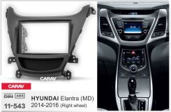 Переходная рамка для установки автомагнитолы CARAV 11-543: 2 DIN / 173 x 98 mm / 178 x 102 mm / HYUNDAI Elantra (MD) 2014-2016