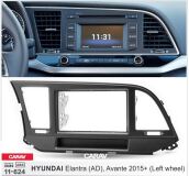Переходная рамка для установки автомагнитолы CARAV 11-624: 2 DIN / 173 x 98 mm / 178 x 102 mm / with pocket / HYUNDAI Elantra (AD) 2016+, Avante 2015+