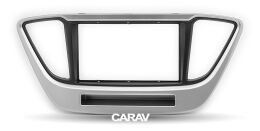 Переходная рамка для установки автомагнитолы CARAV 11-784: 2 DIN / 173 x 98 mm / 178 x 102 mm / HYUNDAI Accent, Solaris, Verna 2017+