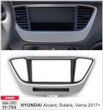 Переходная рамка для установки автомагнитолы CARAV 11-784: 2 DIN / 173 x 98 mm / 178 x 102 mm / HYUNDAI Accent, Solaris, Verna 2017+
