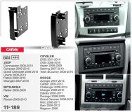 Переходная рамка для установки автомагнитолы CARAV 11-189: 2 DIN / CRYSLER/ DODGE / JEEP/ MITSUBISHI/ VW