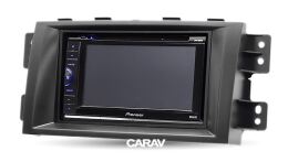Переходная рамка для установки автомагнитолы CARAV 11-145: OEM - 185 x 107 mm / 178 x 102 mm / KIA Mohave (HM) 2008+, Borrego (HM) 2008-2011