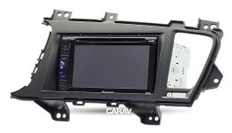 Переходная рамка для установки автомагнитолы CARAV 11-191: 2 DIN / 173 x 98 mm / 178 x 102 mm / KIA Optima III (TF), K5 2010-2013