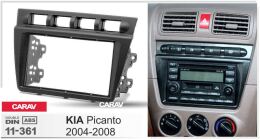Переходная рамка для установки автомагнитолы CARAV 11-361: 2 DIN / 173 x 98 mm / 178 x 102 mm / KIA Picanto 2004-2008