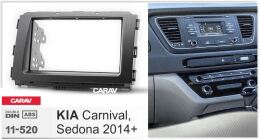 Переходная рамка для установки автомагнитолы CARAV 11-520: 2 DIN / 173 x 98 mm / 178 x 102 mm / KIA Carnival, Sedona 2014+