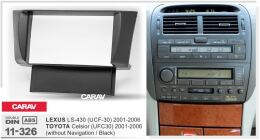 Переходная рамка для установки автомагнитолы CARAV 11-326: 2 DIN / 173 x 98 mm / LEXUS LS-430 (UCF30) 2001-2006 / TOYOTA Celsior (UFC30) 2001-2006