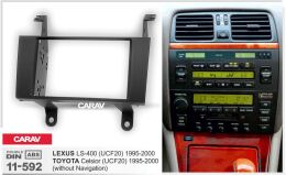Переходная рамка для установки автомагнитолы CARAV 11-592: 2 DIN / 173 x 98 mm / LEXUS LS-400 (UCF20) 1995-2000 / TOYOTA Celsior (UCF20) 1995-2000