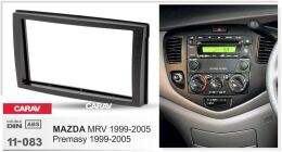Переходная рамка для установки автомагнитолы CARAV 11-083: 2 DIN / 173 x 98 mm / 178 x 102 mm / MAZDA MPV 1999-2005; Premasy 1999-2005 / HAIMA Freema 2006-2009