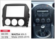 Переходная рамка для установки автомагнитолы CARAV 11-176: 2 DIN / 173 x 98 mm / 178 x 102 mm / MAZDA MX-5, Miata 2005-2015