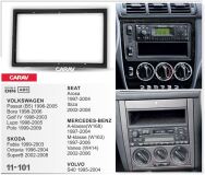 Переходная рамка для установки автомагнитолы CARAV 11-101: 2 DIN / 173 x 98 mm / 178 x 102 mm / MERCEDES-BENZ / VOLKSWAGEN/ SKODA/ SEAT / VOLVO