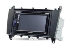 Переходная рамка для установки автомагнитолы CARAV 11-132: 2 DIN / 173 x 98 mm / 178 x 102 mm / MERCEDES-BENZ C-klasse (W203) 2004-2007; CLC (CL203) 2008-2011; CLK-klasse (W209) 2005-2009; G-klasse (W463) 2006-2012