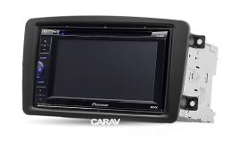 Переходная рамка для установки автомагнитолы CARAV 11-459: 2 DIN / 173 x 98 mm / 178 x 102 mm / MERCEDES-BENZ C-klasse (W203) 2000-2004; CLK-klasse (W209) 2002-2006; G-klasse (W463) 1998-2006; Viano (W639) 2003-2006; Vito (W639) 2003-2006