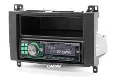 Переходная рамка для установки автомагнитолы CARAV 11-497: 1 DIN / 182 x 53 mm / MERCEDES-BENZ A-klasse (W169) 2004-2012, В-klasse (W245) 2005-2011, Vito 2006+, Viano 2008+