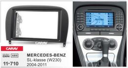 Переходная рамка для установки автомагнитолы CARAV 11-710: 2 DIN / 173 x 98 mm / 178 x 102 mm / MERCEDES-BENZ SL-klasse (W230) 2004-2011