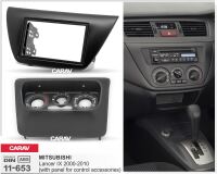 Переходная рамка для установки автомагнитолы CARAV 11-653: 2 DIN / 173 x 98 mm / 178 x 102 mm / MITSUBISHI Lancer IX 2000-2010
