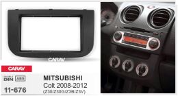 Переходная рамка для установки автомагнитолы CARAV 11-676: 2 DIN / 173 x 98 mm / 178 x 102 mm / MITSUBISHI Colt (Z30/Z30G/Z3B/Z3V) 2008-2012