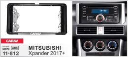Переходная рамка для установки автомагнитолы CARAV 11-812: 2 DIN / 173 x 98 mm / 178 x 102 mm / MITSUBISHI Xpander 2017+