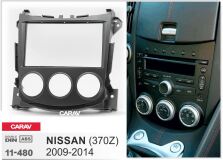 Переходная рамка для установки автомагнитолы CARAV 11-480: 2 DIN / 173 x 98 mm / 178 x 102 mm / NISSAN 370Z 2009-2012