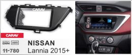 Переходная рамка для установки автомагнитолы CARAV 11-780: 2 DIN / 173 x 98 mm / 178 x 102 mm / NISSAN Lannia 2015+