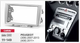 Переходная рамка для установки автомагнитолы CARAV 11-149: 2 DIN / 173 x 98 mm / 178 x 102 mm / PEUGEOT (308) 2007-2013, (408) 2011+