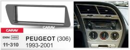 Переходная рамка для установки автомагнитолы CARAV 11-310: 1 DIN / 182 x 53 mm / PEUGEOT (306) 1993-2001