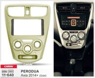 Переходная рамка для установки автомагнитолы CARAV 11-639: 2 DIN / 173 x 98 mm / 178 x 102 mm / PERODUA Axia 2014+