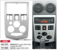Переходная рамка для установки автомагнитолы CARAV 11-395: 2 DIN / 173 x 98 mm / RENAULT Logan 2004-2009, Tondar 90 2007+ / DACIA Logan 2004-2008
