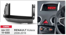 Переходная рамка для установки автомагнитолы CARAV 11-688: 2 DIN / 173 x 98 mm / RENAULT Koleos 2008-2016