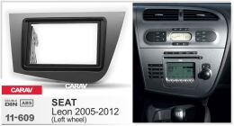 Переходная рамка для установки автомагнитолы CARAV 11-581: 2 DIN / 173 x 98 mm / 178 x 102 mm / SEAT Leon 2005-2012