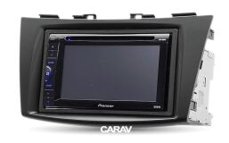 Переходная рамка для установки автомагнитолы CARAV 11-157: 2 DIN / 173 x 98 mm / 178 x 102 mm / SUZUKI Swift 2011-2017; Ertiga 2012+